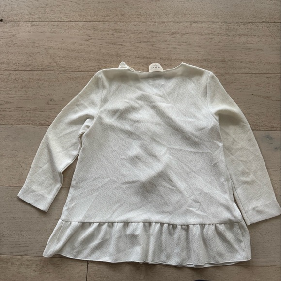 Sezane Jenny Ruffle Blouse 34 XS - Picture 5 of 9
